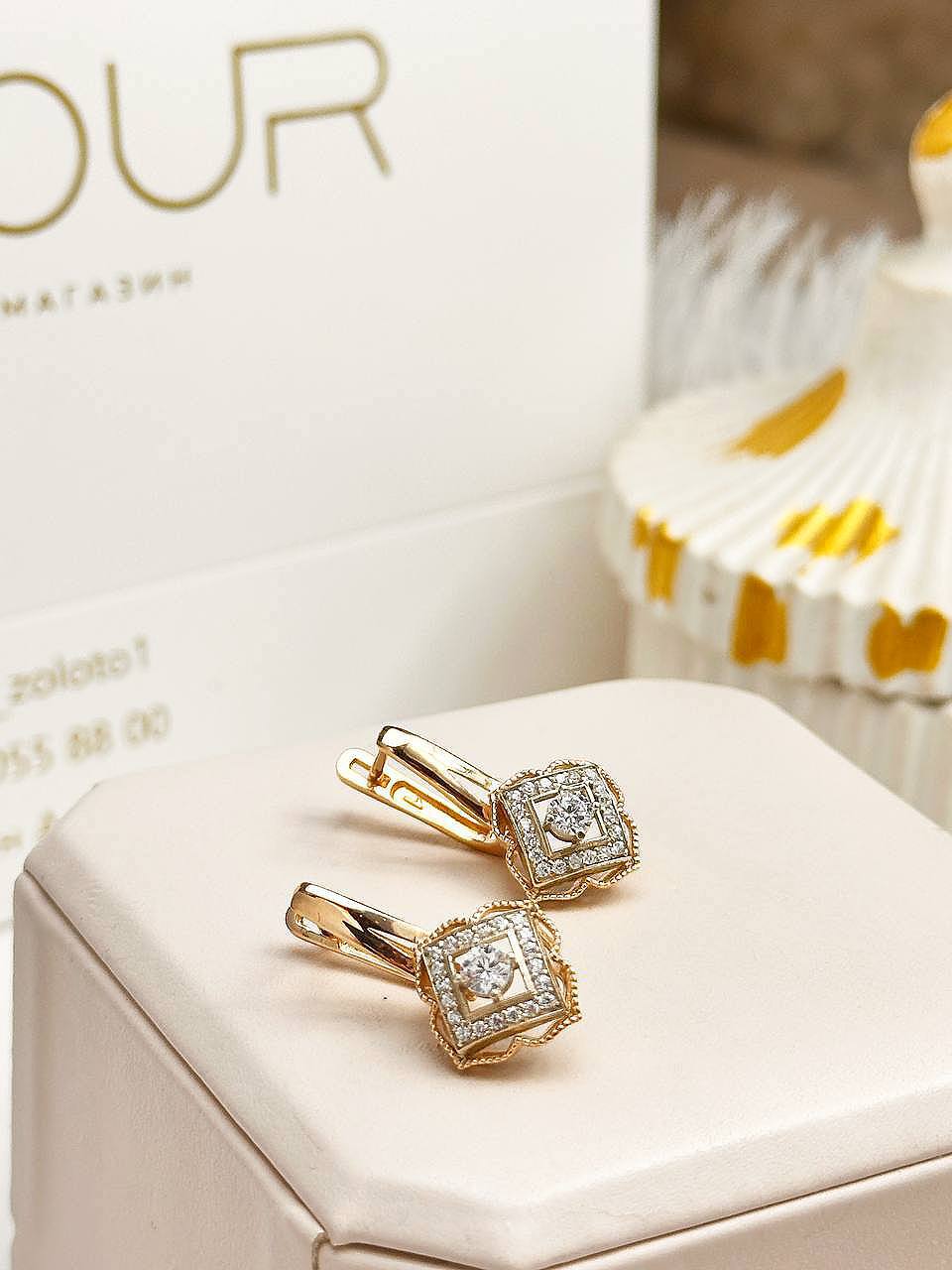 Золотые серьги ✨