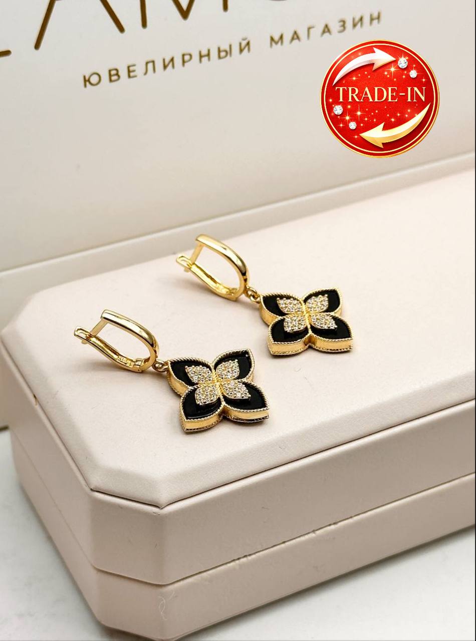 Золотые серьги ✨