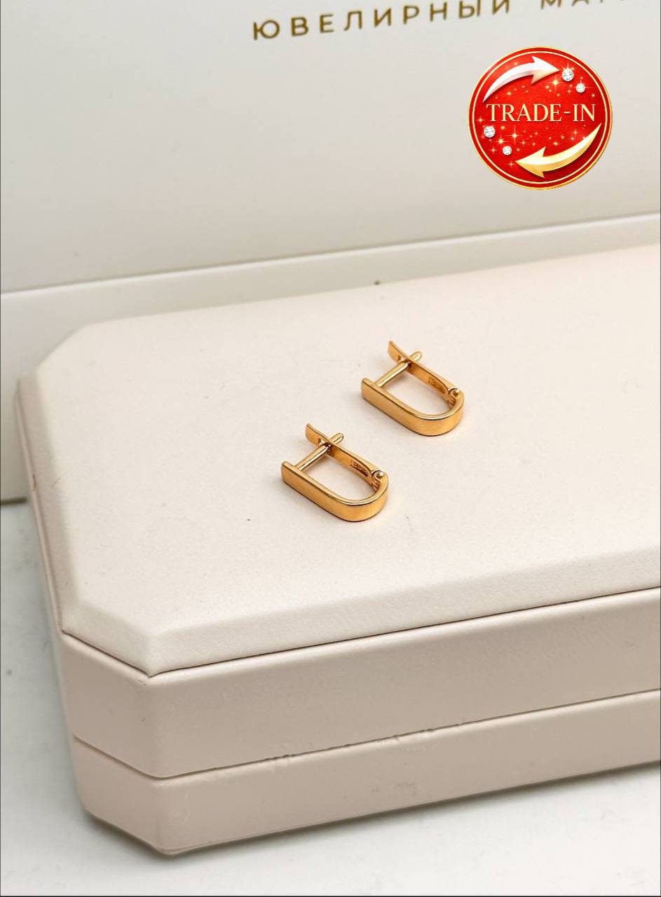 Золотые серьги ✨