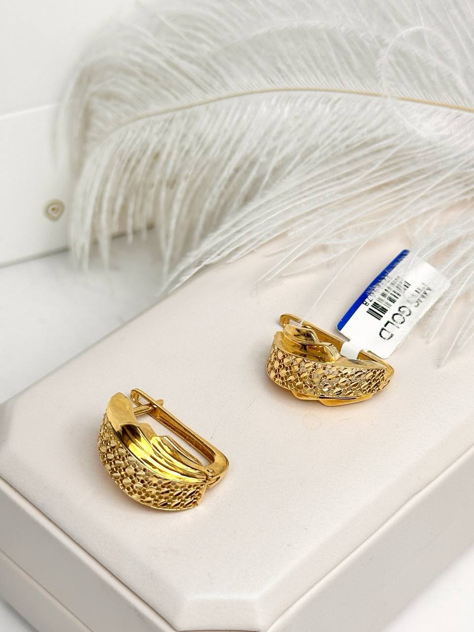 Золотые серьги ✨
