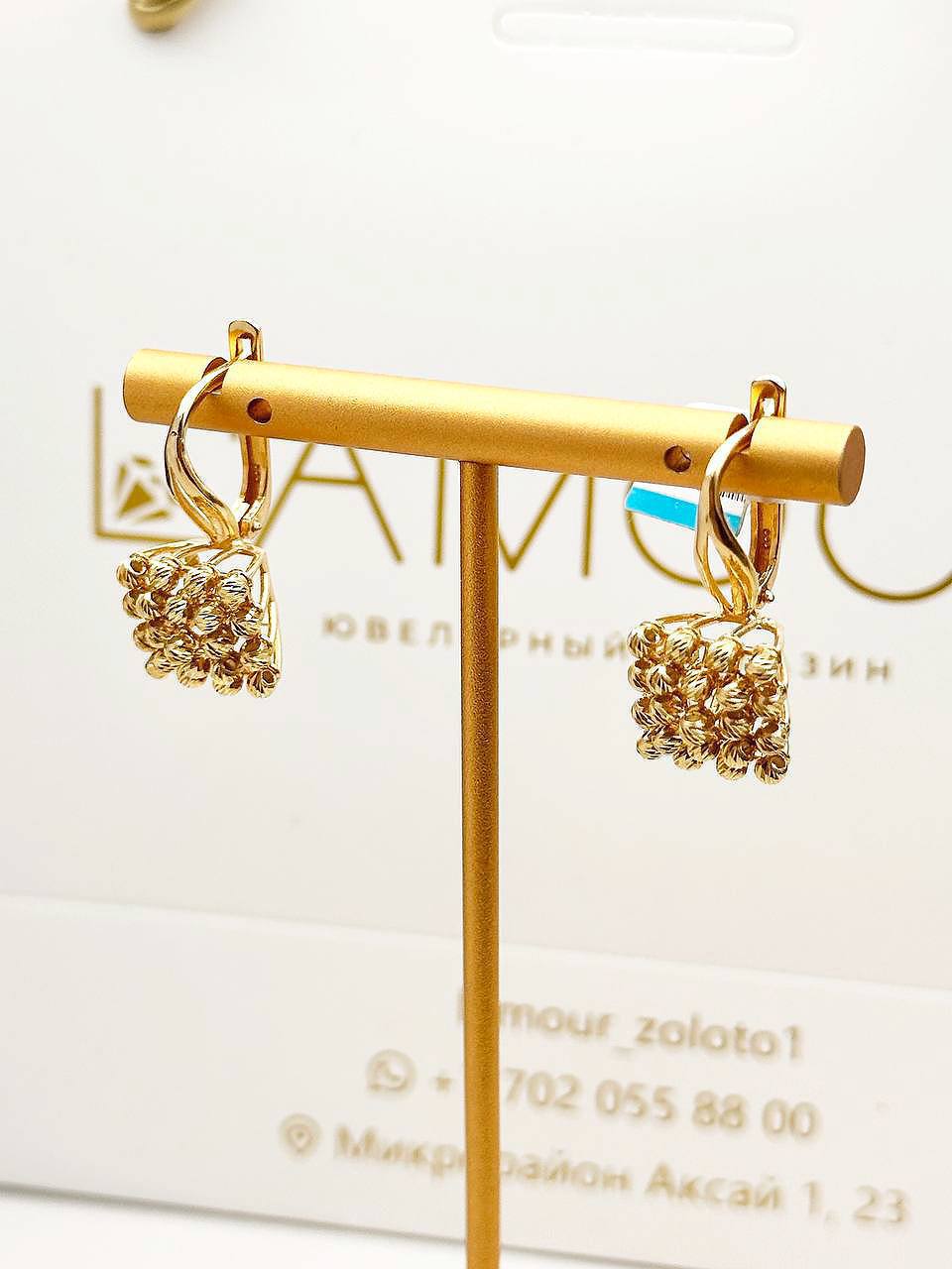 Золотые серьги  ✨