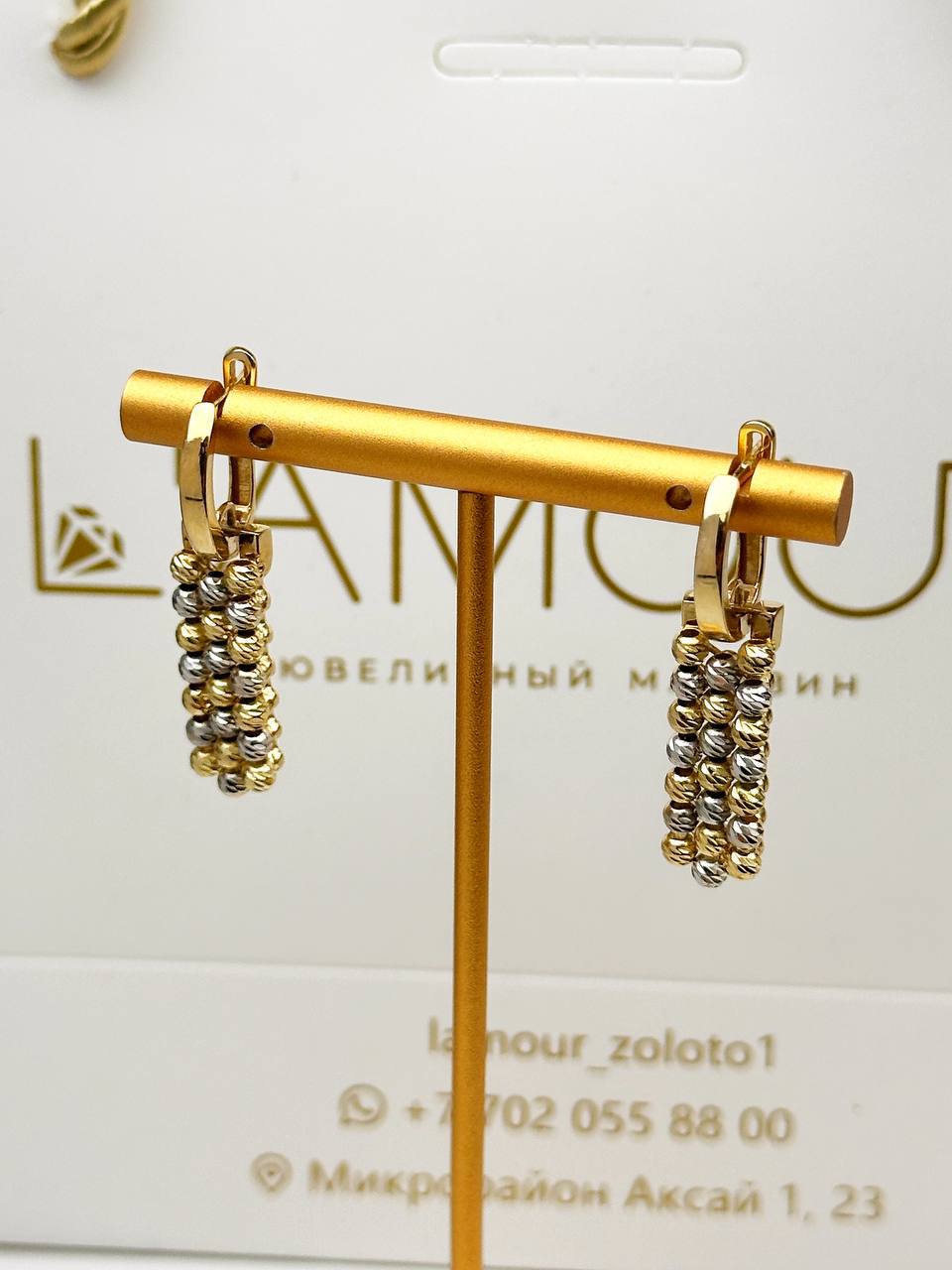 Золотой комплект из желтого золота 😍