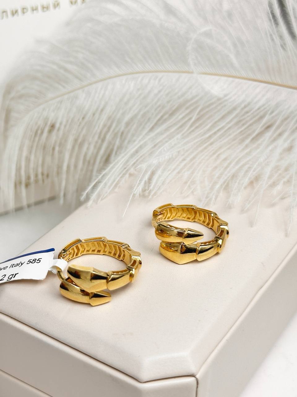 Золотые серьги ✨
