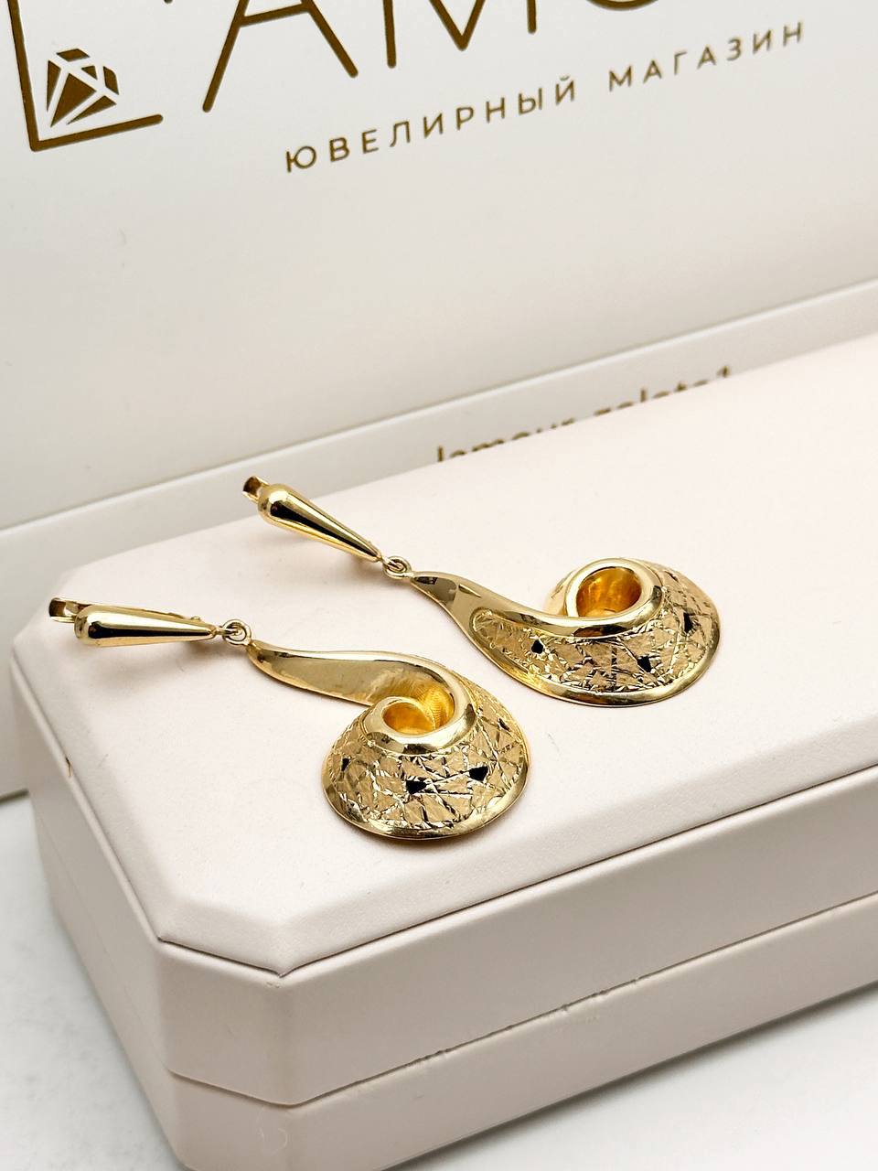Золотые серьги ✨