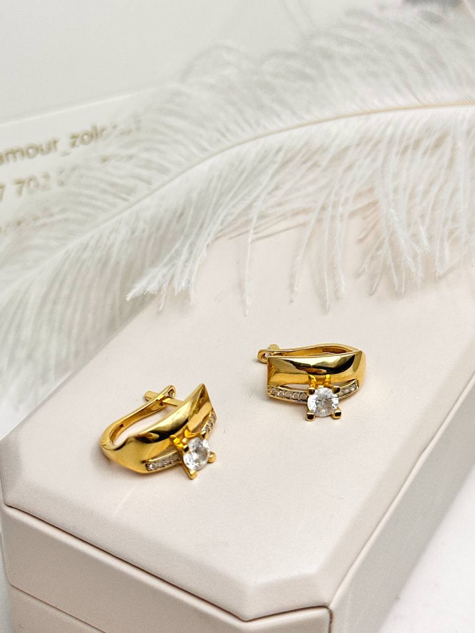 Золотые серьги ✨